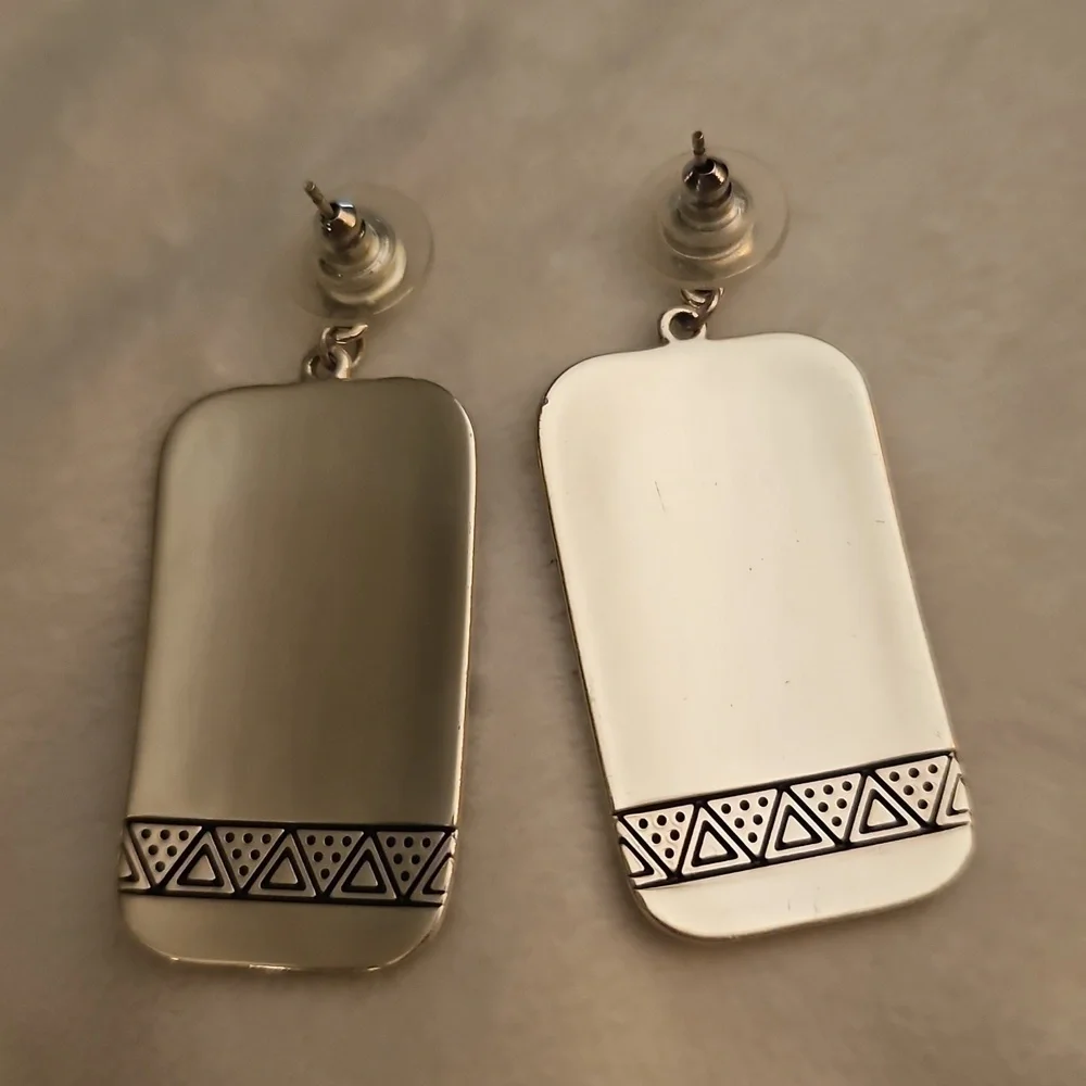 BRIGHTON Africa Stories Tribal Tile Statement Post Earrings